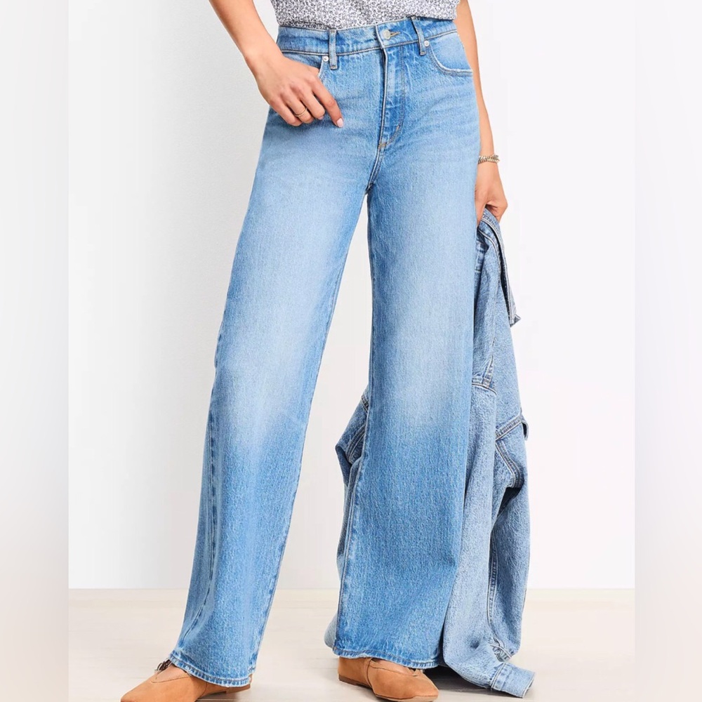 LOFT Wide leg jeans - Vintage Indigo